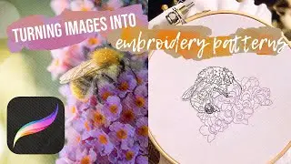 How to Make Embroidery Patterns in Procreate EASY