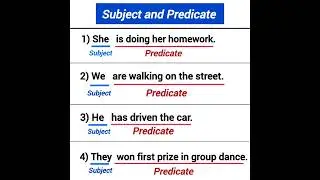 subject predicate examples