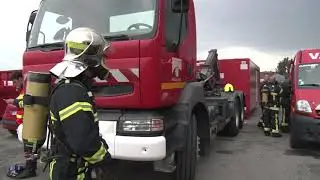 Incendie V&eacute;olia &agrave; Gerzat