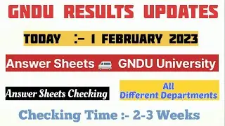 GNDU Results Updates 2023 || Gndu Odd Semester Exams Results 2022 || Gndu Results 2023