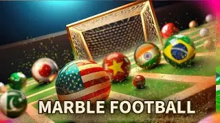 Marble Football ⚽ Countryballs Battle &ndash; Intense Soccer Elimination Race! 🏆🔥