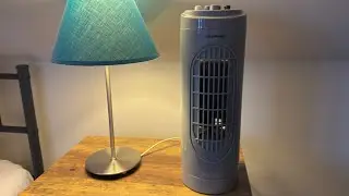 2025 Blaupunkt 14&rdquo; Mini Tower Fan In Grey @ The Holiday Home