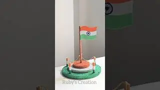 Indian Flag Hoisting Craft 🇮🇳 | Republic Day Special #youtubeshorts #republicday
