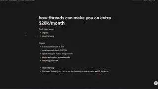 how you can make an extra $20k/month with Threads (OFM 2025)