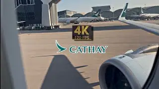 Cathay A321neo takeoff from Hong Kong (4K120FPS)