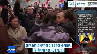 Ministra de Externe a Groenlandei primită cu urale și aplauze pe aeroport, &icirc;n urma vizitei din SUA