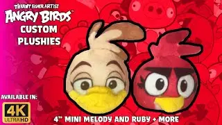 Angry Birds Custom Plushies: 4&rdquo; Mini Melody and Ruby + More! [4K]