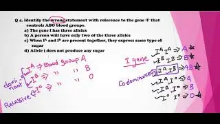Top 10 mcqs(part-2);BLOOD GROUPING(Principles of inheritance and variations) for NEET and all PMTs
