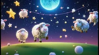 The Gentle Midnight Sheep 🐑🌙 | Soothing Bedtime Song for Kids | Calm Nursery Rhyme