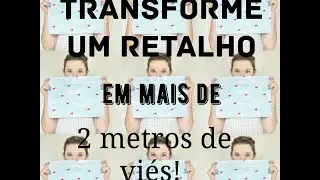 Como cortar viés a partir de um retalho ::: Dica de costura