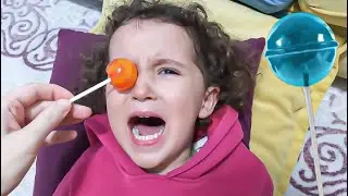 BANU ALYANIN GÖZÜNE ŞEKER YAPIŞTI ÇOK AĞLADI  !!