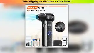 Updated X3Ultra Turbo Fan Jet,Mini Handheld 180000RPM Powerful Compressed air Duster for Car