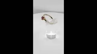 Inel aur cu safir roz IAUS2