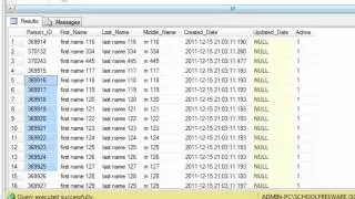 SQL Server Express 2008 R2 Tutorial 7 - Delete and Truncate Example