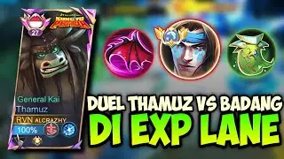 HOW THAMUZ DESTROYS BADANG IN EXP LANE‼️TOP GLOBAL THAMUZ GAMEPLAY - Mobile Legends