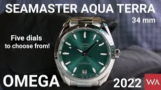 OMEGA Seamaster Aqua Terra 150M 34mm. Five dials to choose from.