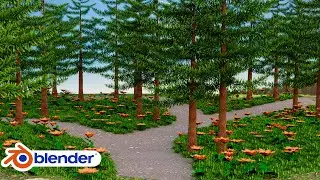 Blender 4.1- Environment Modelling in Blender (Geometry Nodes)