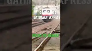 12049GATIMAAN EXPRESS,DELHI TO JHANSI, Highest speed train,#indianrailways #delhi #jhansi #speed 😨😮