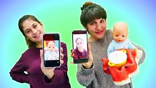 Bebek bakma. Bebek için yoğurt mayalıyoruz. Baby Born bebekleri ile çocuk videosu