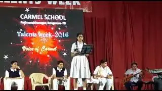 Voice of carmel 2016-17.sharanya's performance