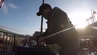 DJ David Carvalho playing at the San Francisco Giants Game