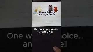 Most people choose the wrong gate | One Question to Escape Hell | Classic Logic Puzzle(30s) #shorts