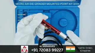 MICRO AIR DIE GRINDER MOUNTED POINT KIT 3mm #shorts #metal #copper #iron #jewellery #jewelry #polish
