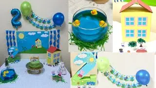Peppa Pig Theme Birthday Party | Peppa Pig Birthday Decor ideas