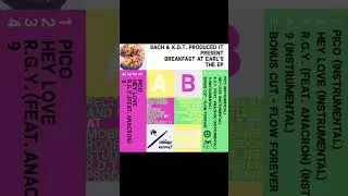 Sach & KDT Produced It Present Breakfast at Earl's The EP vinyl