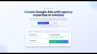 Adinflow wizard demo - AI Google Ads Campaign Generator