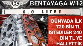 bentley bentayga w12 timing (açıklama yı okuyun) bentley motor toplama ve sente