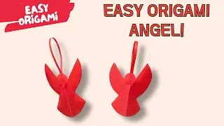 Super Easy Christmas Angel Origami | Cute DIY Ornament