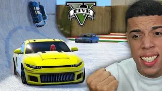 GTA V Online: CORRIDA VAI e VOLTA NA PISTA ZIG ZAG COM GELO! ( RD DOMINOU )