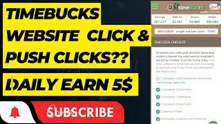 How To Earn Push Click And Click With TimeBucks...(Daily Earn 10$)