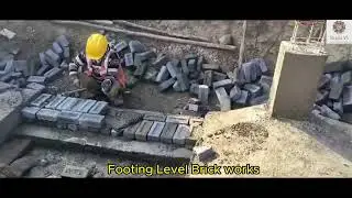 #Footing Level #Brick works