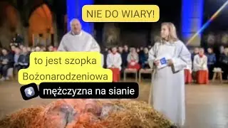 W żłóbku zamiast Jezusa, facet w papierze ryżowym