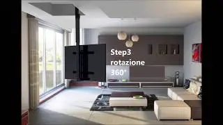 Tv ceiling lift flip drop down swivel - Maior Flip 900-900R - product description (ENG SUB)