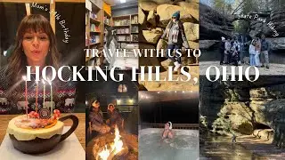 travel with me to Hocking Hills, Ohio: family Christmas trip vlog