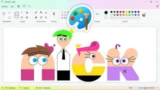How to draw Nickelodeon Bumper Fairly OddParents in Ms Paint🎨