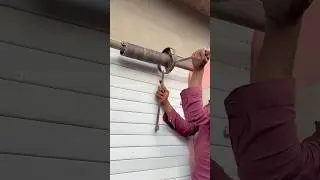 How to rolling shutter spring tension #gate  #fabricationwork #shutter