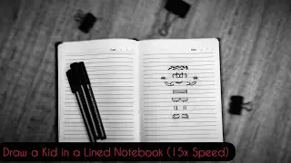 Draw 3D KID in a Lined Paper Notebook 001 | Shreya Chatterjee