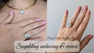 Unboxing Sayabling Jewelry | Ring, Necklace & Earrings Review | PLUS GIVE AWAY RING