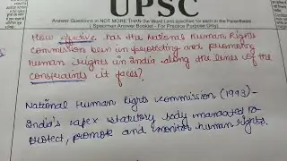 1st Live Answer writing practice question | lets practice 
