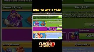 Get Easily 3 Star on Grand Stand Challenge in coc || clash with remo