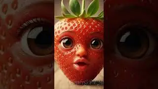 Baby strawberry Tries Their Own Fruit for the First Time 😲🍓 #asmr #youtubeshorts