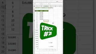 Use GROWTH to predict future sales in Excel #excelshorts #exceltips #excel