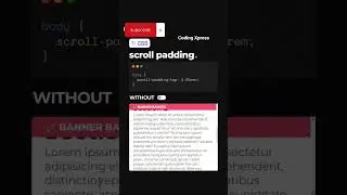 CSS Scroll Padding #codingxpress #css #css3 #webdevelopment #webdesign #softwareengineer #website
