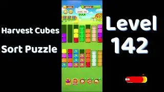Harvest Cubes Sort Puzzle Level 142 Walkthrough 🌽🧠 | Relaxing Sort Game | Go Answer