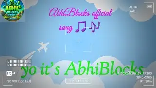 AbhiBlocks Official Song &ndash; Minecraft x Roblox Rap Anthem!😱😲 #abhiblocks #kinemaster #Minecraft