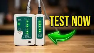 😃🔥✅How to Test Crossover LAN Cables | crossover cable tutorial | cable tester light sequence🔥🔥🔥